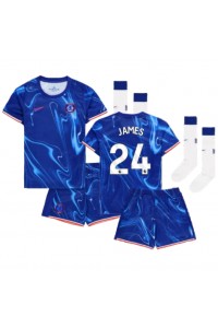 Chelsea Reece James #24 Babytruitje Thuis tenue Kind 2024-25 Korte Mouw (+ Korte broeken)